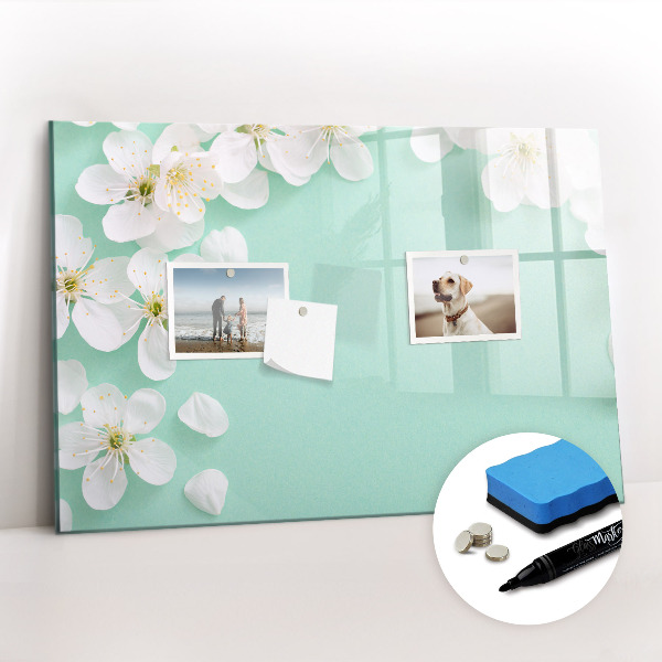Magnetic board for drawing Blooming daisies