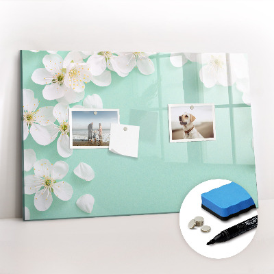 Magnetic erase board Blooming daisies