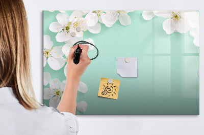 Magnetic erase board Blooming daisies