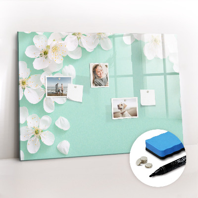 Magnetic erase board Blooming daisies