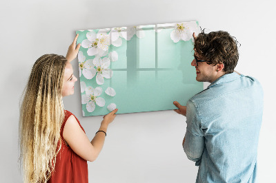 Magnetic erase board Blooming daisies