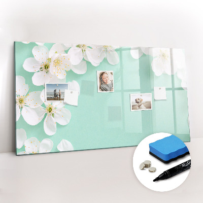 Magnetic erase board Blooming daisies