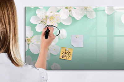Magnetic erase board Blooming daisies