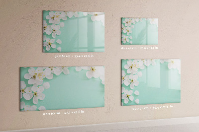 Magnetic erase board Blooming daisies
