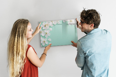 Magnetic erase board Blooming daisies