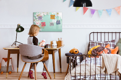 Magnetic erase board Blooming daisies