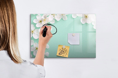 Magnetic erase board Blooming daisies