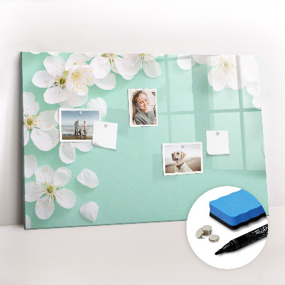 Magnetic erase board Blooming daisies