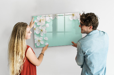 Magnetic erase board Blooming daisies