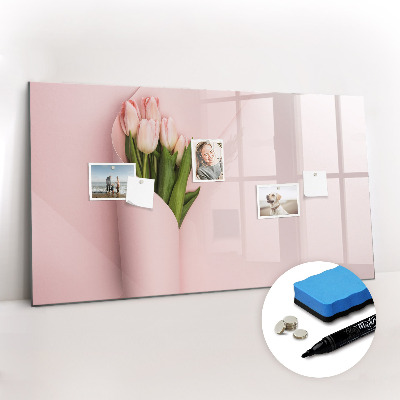 Magnetic erase board A bouquet of flowers