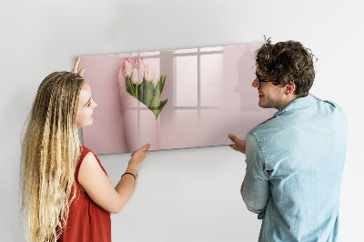Magnetic erase board A bouquet of flowers