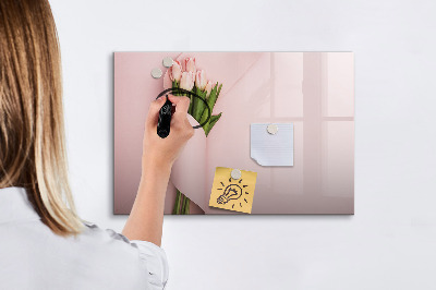 Magnetic erase board A bouquet of flowers