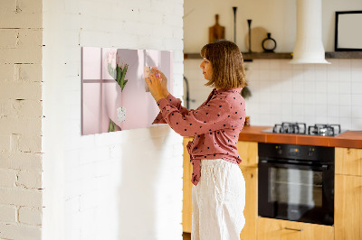 Magnetic erase board A bouquet of flowers