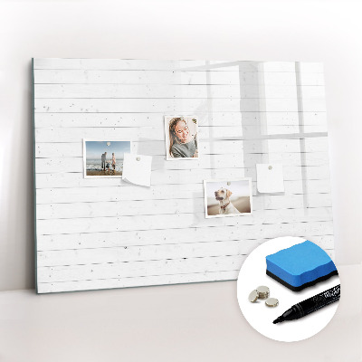 Magnetic erase board Wooden panels pattern