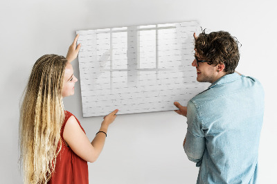 Magnetic erase board Wooden panels pattern