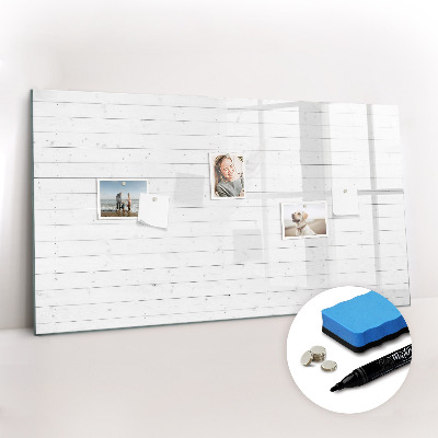 Magnetic erase board Wooden panels pattern