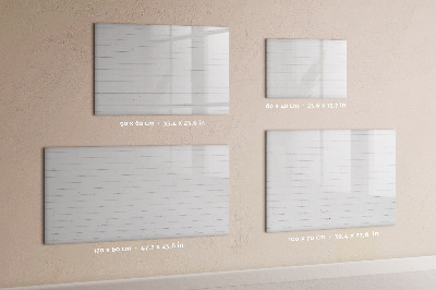 Magnetic erase board Wooden panels pattern