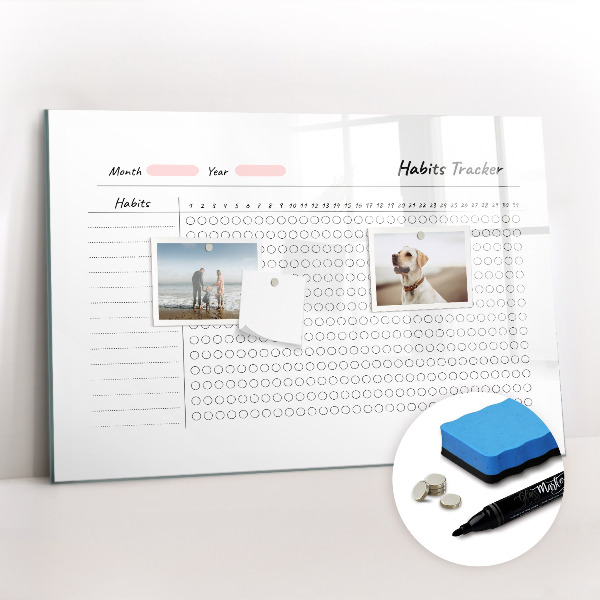 Magnetic drawing board Habit Tracking