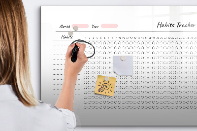 Magnetic drawing board Habit Tracking