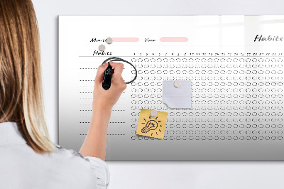 Magnetic drawing board Habit Tracking