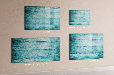 Magnetic drawing board Blue old wood