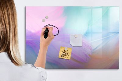 Magnetic drawing board Colorful feathers