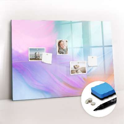 Magnetic drawing board Colorful feathers