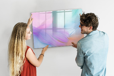 Magnetic drawing board Colorful feathers