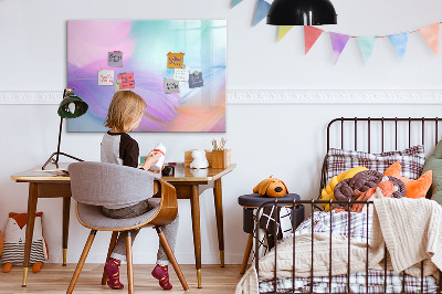 Magnetic drawing board Colorful feathers