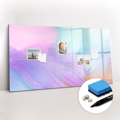 Magnetic drawing board Colorful feathers