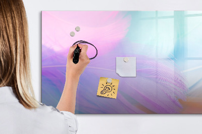 Magnetic drawing board Colorful feathers