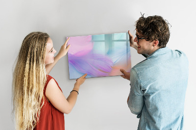 Magnetic drawing board Colorful feathers