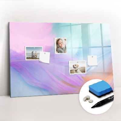 Magnetic drawing board Colorful feathers