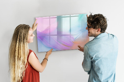 Magnetic drawing board Colorful feathers