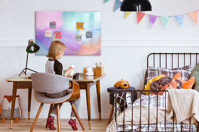 Magnetic drawing board Colorful feathers