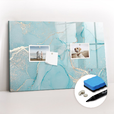 Magnetic writing board Decorative marble