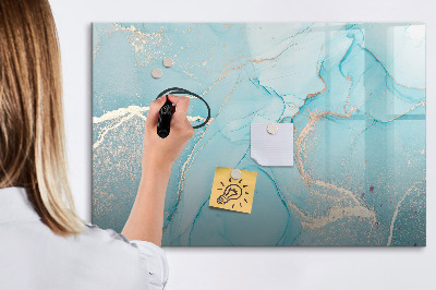 Magnetic writing board Decorative marble