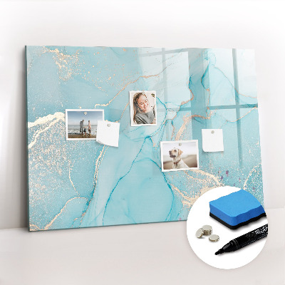 Magnetic writing board Decorative marble