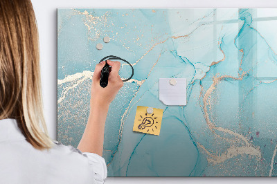 Magnetic writing board Decorative marble