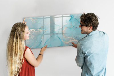 Magnetic writing board Decorative marble