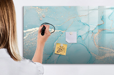 Magnetic writing board Decorative marble