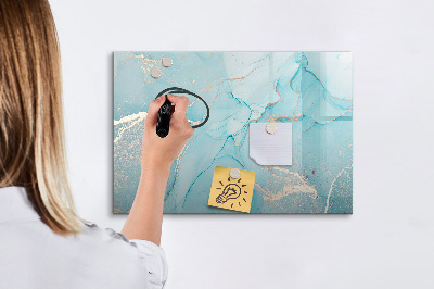 Magnetic writing board Decorative marble