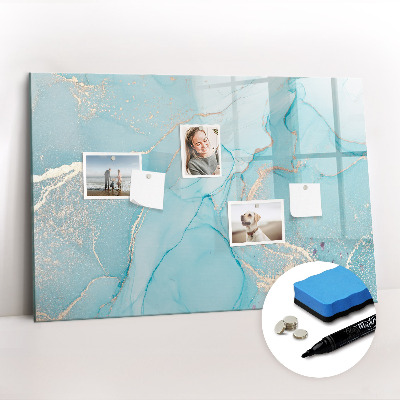 Magnetic writing board Decorative marble