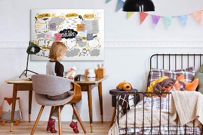 Magnetic writing board New Year's Goals