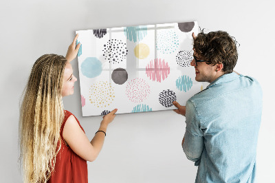 Magnetic writing board Geometric pattern