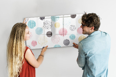 Magnetic writing board Geometric pattern