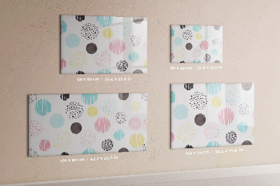 Magnetic writing board Geometric pattern