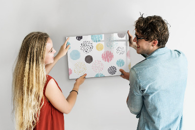 Magnetic writing board Geometric pattern