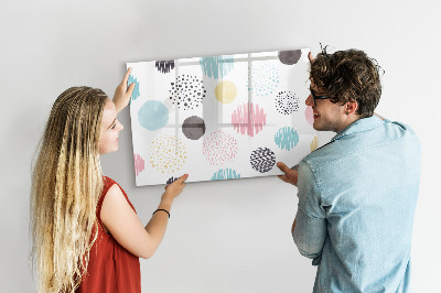 Magnetic writing board Geometric pattern