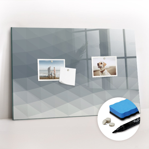 Magnetic writing board Wave abstraction
